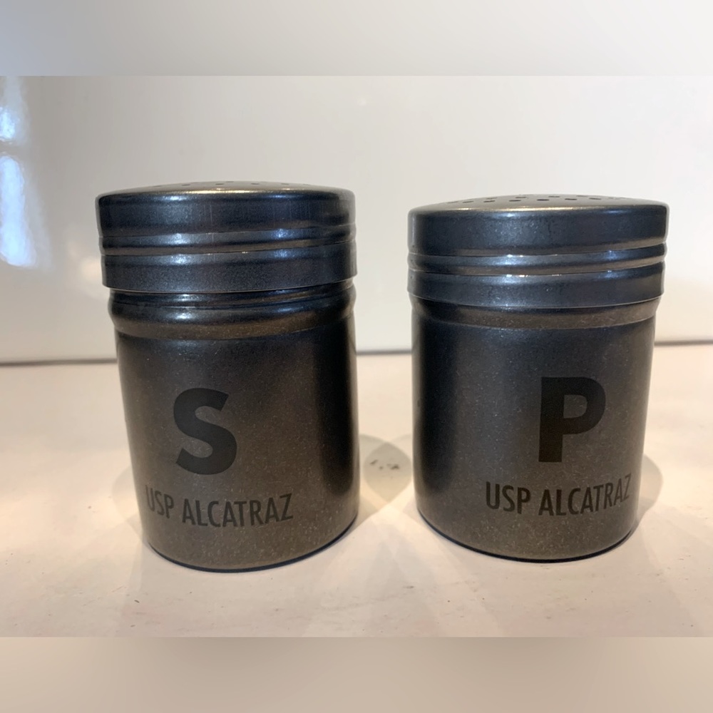 NWOB salt and pepper shakers Usp Alcatraz - From Alcatraz Store - Reproduction